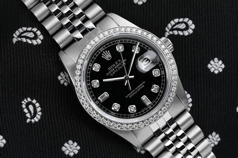 quadrante rolex fiori|Rolex Datejust 36mm Quadrante Nero con Brillanti FULL SET .